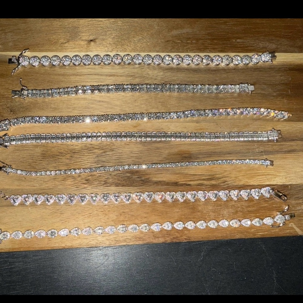 Moissanite Tennis Bracelet Lot